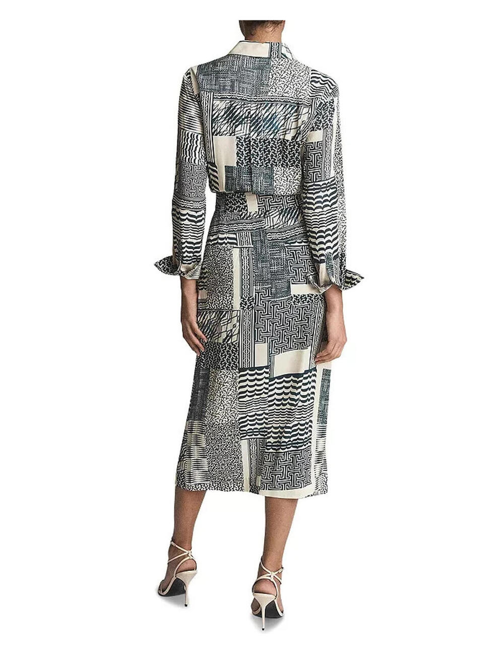 NEW, Reiss Women's Kirby Light Ground Ditsy Midi Dress in Green Sz 10 #MD1586 - Picture 2 of 10